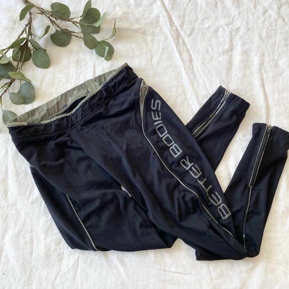 Better Bodies Black with Camouflage Workout Leggings - Picture 2 of 7